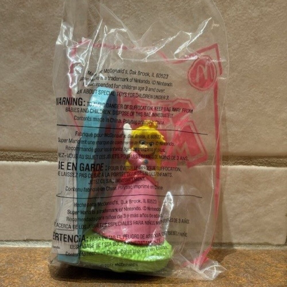 Princess Peach #7 McDonalds Happy Meal Toy Super Mario 2017 NEW SEALED